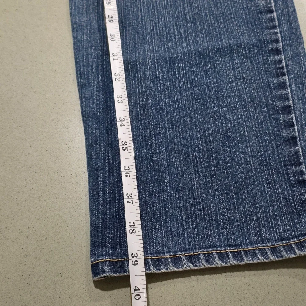 Gloria Vanderbilt Amanda High Rise Tapered Jeans Medium Wash Blue Womens Size 12
